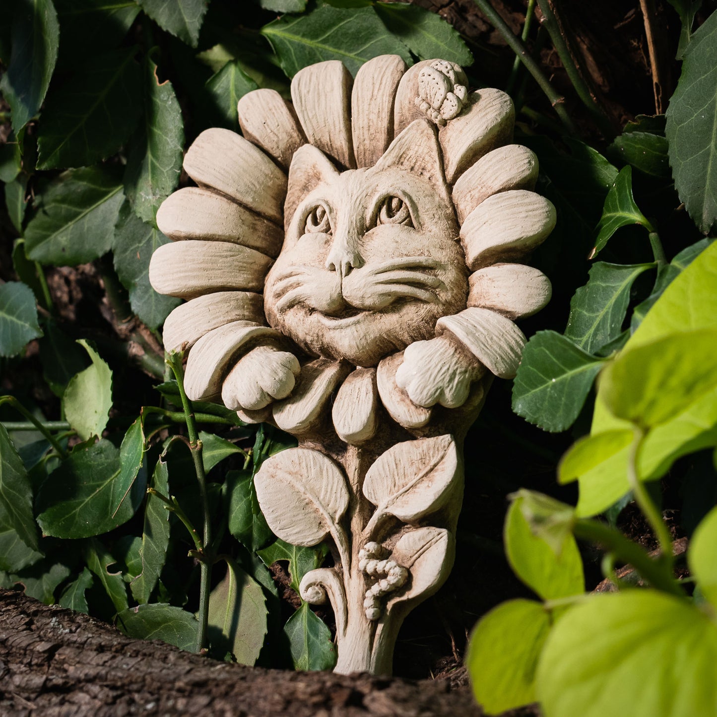 Feline in the Flowers