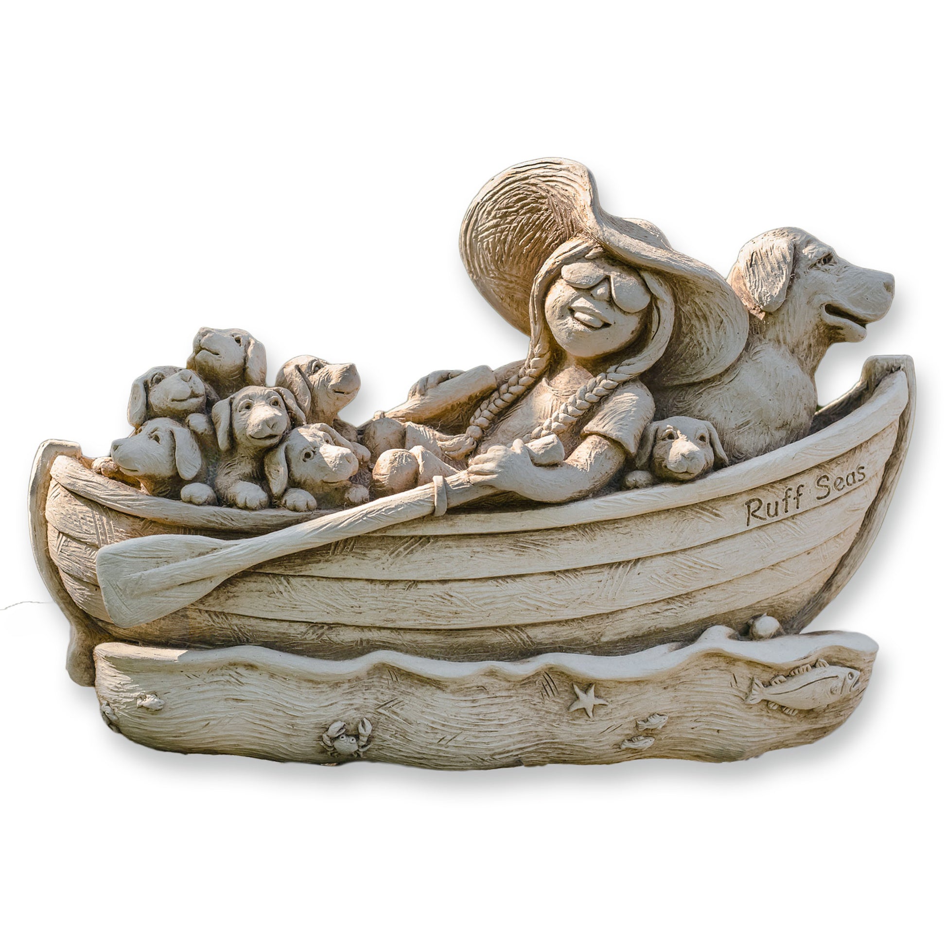 Dogs in a Boat