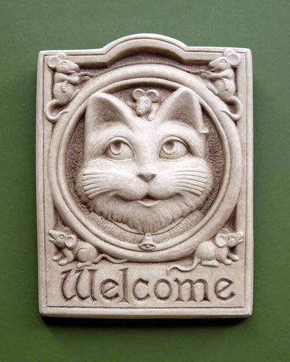 Welcome Cat Plaque