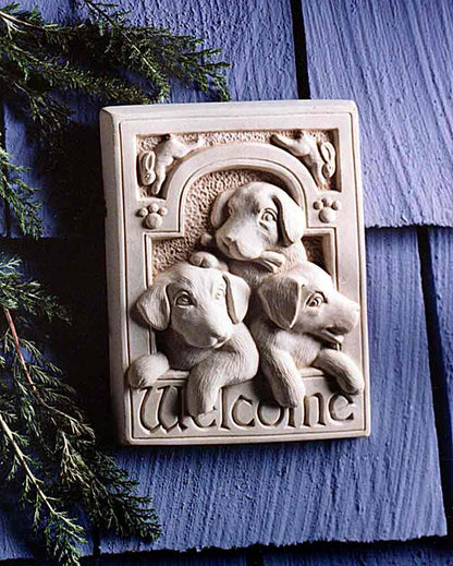 Welcome Puppies Plaque