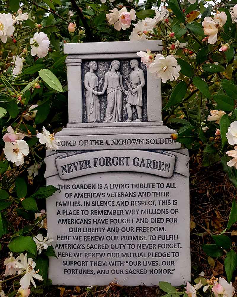 Never Forget Garden Marker