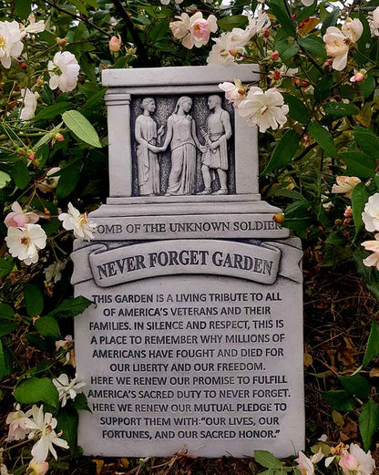 Never Forget Garden Marker