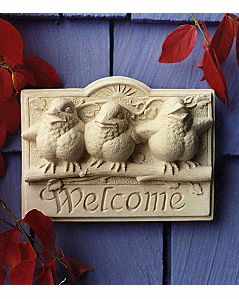 Sunshine Birds Welcome Plaque