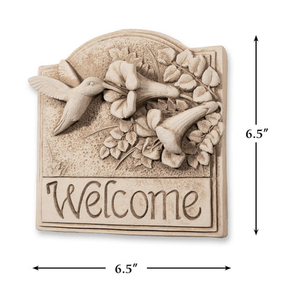 Hummingbird Welcome Plaque