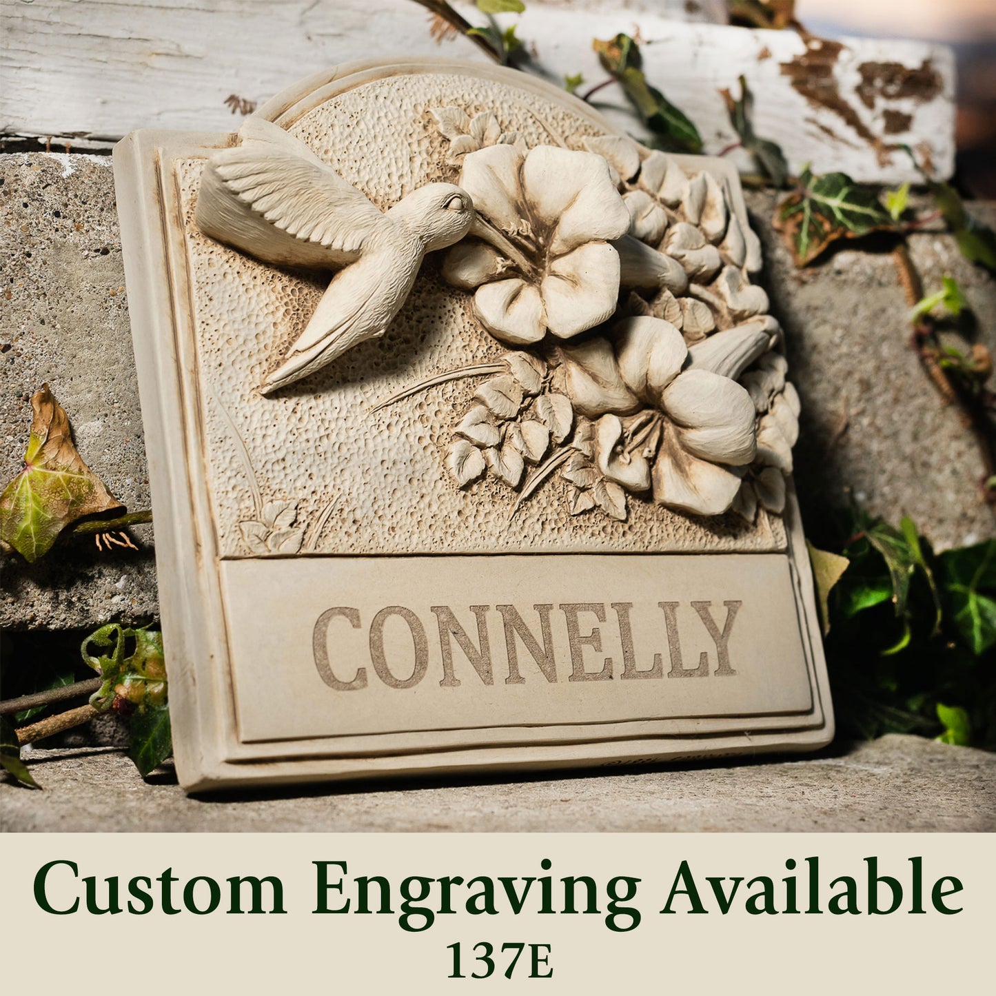 Hummingbird Welcome Plaque