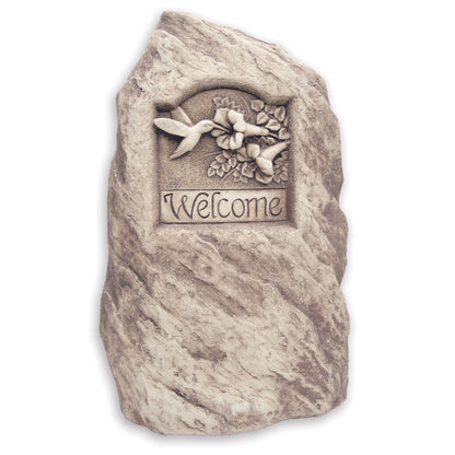 Hummingbird Welcome Stone